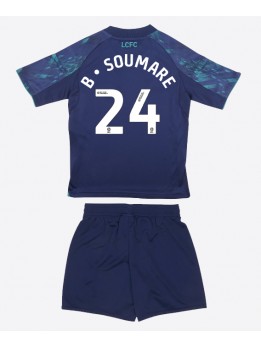 Leicester City Boubakary Soumare #24 Replika Borta Kläder Barn 2025-26 Kortärmad (+ byxor)